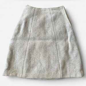 Vintage Casademont Beige Wool Mini Skirt – Made in Spain
